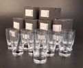 ERIKA LAGERBIELKE. 10 Tumblerglas, "Intermezzo", Orrefors, 10 originallådor.