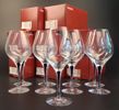 ERIKA LAGERBIELKE.  9 Vinprovningsglas/Vinglas, "Intermezzo", Orrefors. 8 originallådor.