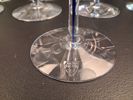 ERIKA LAGERBIELKE.  9 Vinprovningsglas/Vinglas, "Intermezzo", Orrefors. 8 originallådor.