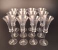 12 Champagneglas. LR, Tjeckoslovakien.
