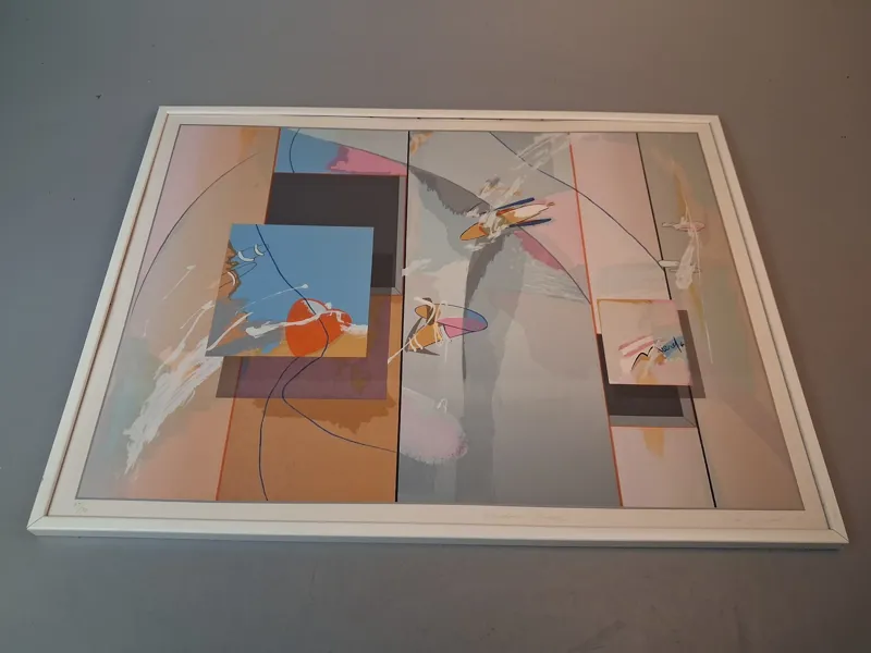 Litografi "Window, Scape" 37/75 Otydlig signatur.
