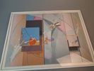 Litografi "Window, Scape" 37/75 Otydlig signatur.