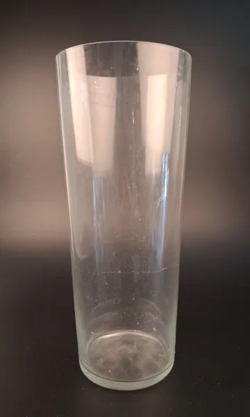 Jättestor cylinderskål, glas, Anna Nilsson.