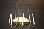 Takfotogenlampa. Jugend, mässing & glas, 1800/1900-talet.
