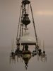 Takfotogenlampa. Majolika, 1800-talet.