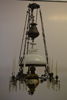 Takfotogenlampa. Majolika, 1800-talet.