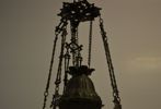 Takfotogenlampa. Majolika, 1800-talet.