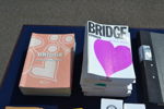 Spelbord & parti med Bridgespel.