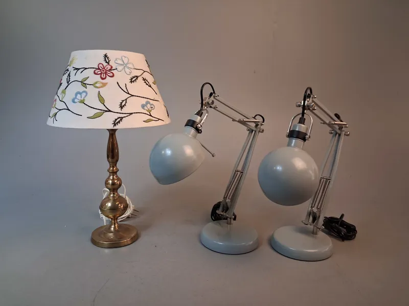 2 Skrivbordslampor IKEA & Bordslampa Abo Danmark.