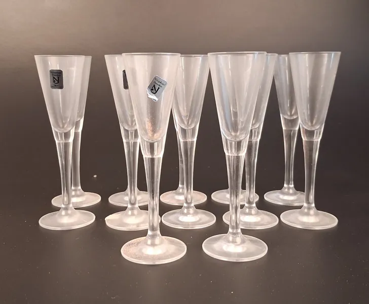 12 Snappsglas Nils Gunnar Zander, "Appeitite", Nils Johan.