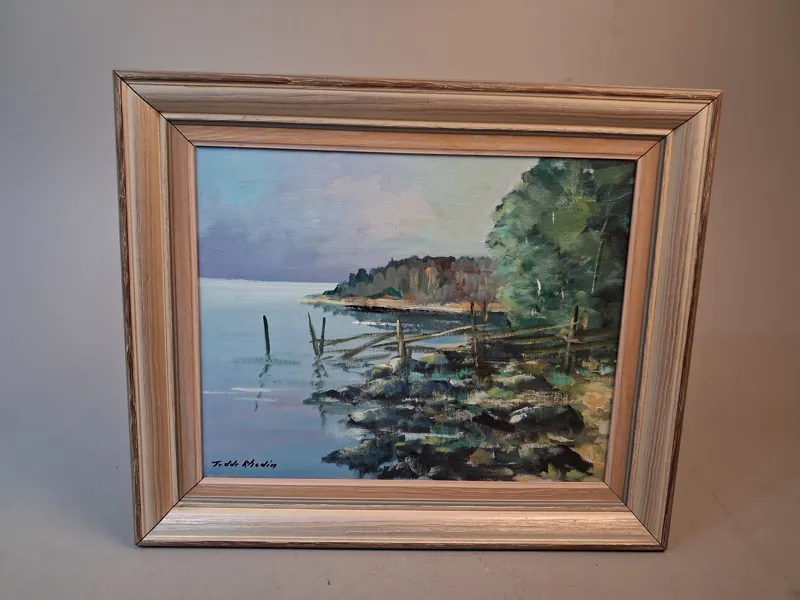 TEDDE RHODIN. Olja på duk, signerad.