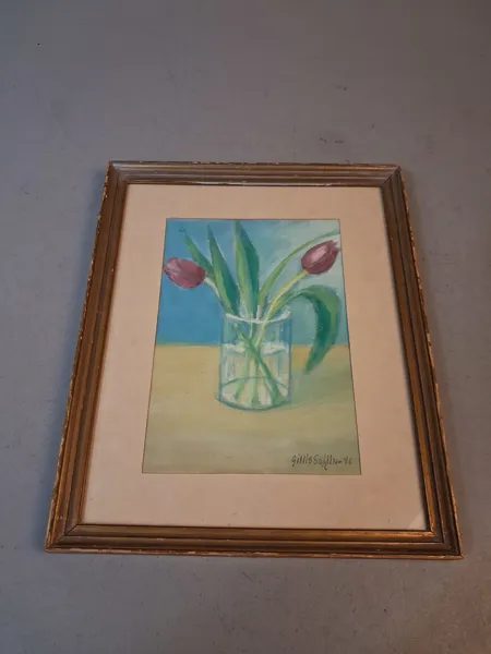 GILLIS SAHLIN. (1901-1984), Pastell, signerad