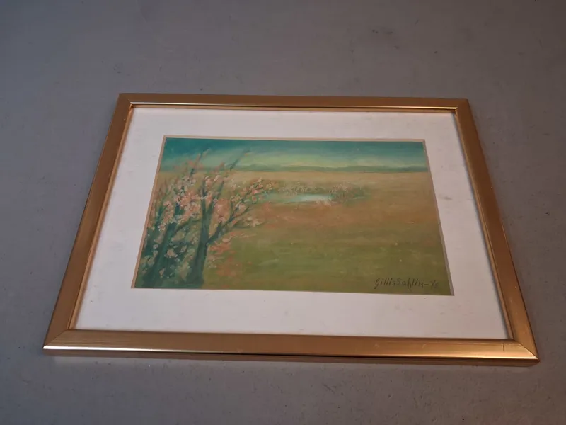 GILLIS SAHLIN. (1901-1984), Pastell, signerad.