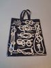 Väska, handbag, "Knoys Hitches & Bends" By Ulsten, Made in U.K 50% Cotton & 50% P.V.C. "Vaxduk/oljetyg".