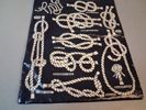 Väska, handbag, "Knoys Hitches & Bends" By Ulsten, Made in U.K 50% Cotton & 50% P.V.C. "Vaxduk/oljetyg".