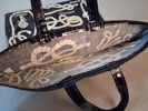 Väska, handbag, "Knoys Hitches & Bends" By Ulsten, Made in U.K 50% Cotton & 50% P.V.C. "Vaxduk/oljetyg".