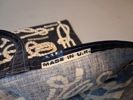 Väska, handbag, "Knoys Hitches & Bends" By Ulsten, Made in U.K 50% Cotton & 50% P.V.C. "Vaxduk/oljetyg".