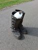 Skinnjacka. Hallman motor sport Euro 44 & Boots Indstrands . slitage ingen storlek.