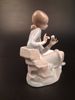 Figurin, Lladro. Flicka med blommor.