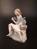 Figurin, Lladro. Flicka med blommor.