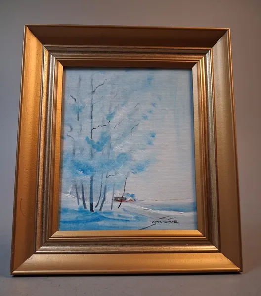 KAI SUNE. Olja på duk, signerad.