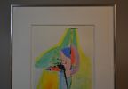 JÖRGEN NASH. Gouache, "Lespos", signerad & daterad 1986.