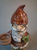 BÖRJE JACOBSSON. Tomte med grötskål, keramik. Ahla krukmakeri.