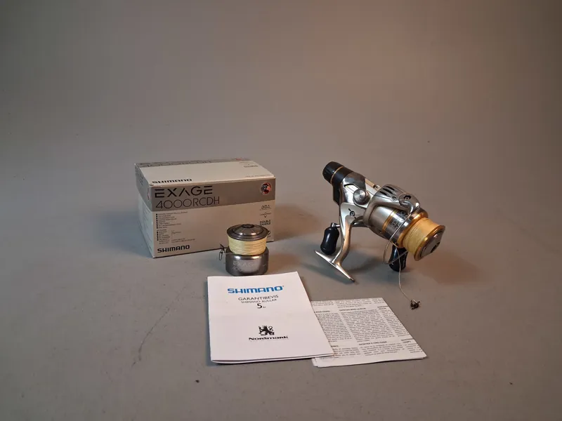 Fiskrulle, Shimano Exage 4000 RCDH, 1 extra spole, Orginalkartong.
