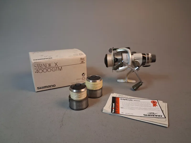 Haspelrulle. Shimano, Stradic x 4000 GTM & 2 extra spolar, Originalkartong.