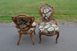 2 Stolar. Rokoko-stil, 1800/1900-talet.