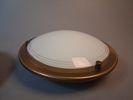 2 Taklampor, plafond. Glas & metall.