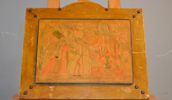 Läderrelief. Troligtvis Grekland, 1800/1900-talet.