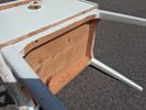 Sängbord. Bemålad, 1900-talets mitt.