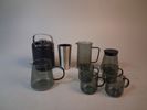 Diverse glasdelar, Shaker & ishink.
