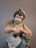 2 Stora figuriner. Capodimonte Italien.