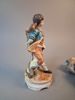 2 Stora figuriner. Capodimonte Italien.