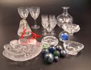 Diverse glas. Bl.a Orrefors.