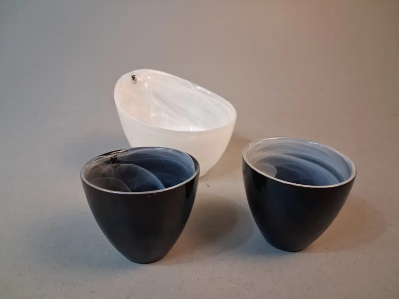3 Delar. Sea glasbruk.