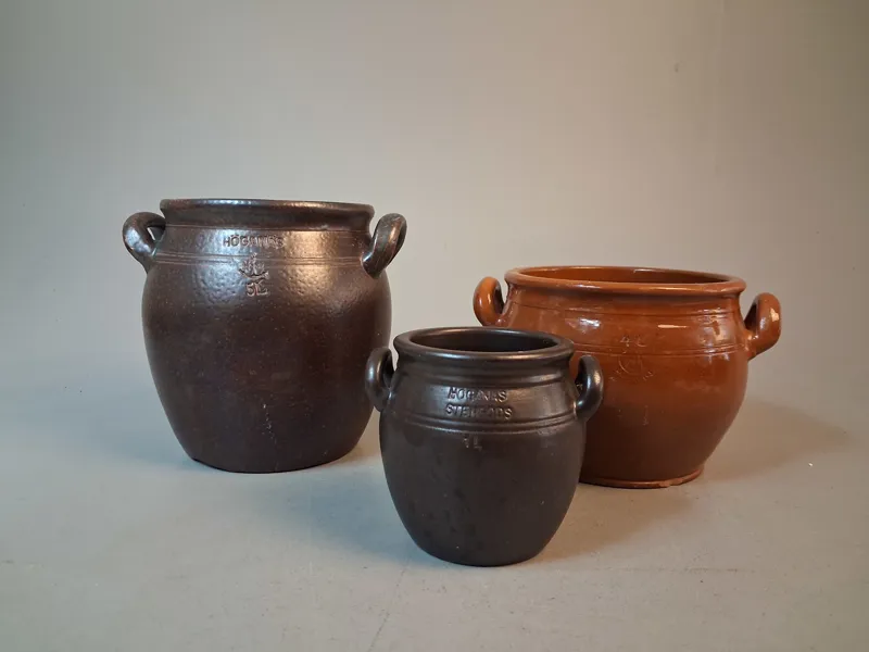 3 Krus. Höganäs, 5 Liter, 4 Liter & 1 Liter.