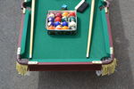 Biljardbord. Miniatyr, 2000-talet.