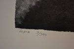 LARS BJERTNER. Reproduktion, "Manhattan", signerad, daterad -83 & numrerad 3/390.