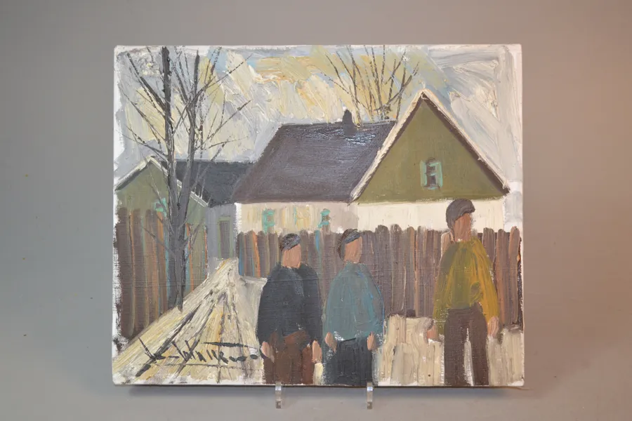 ARNE WALLSTRÖM. Olja på duk, signerad, oramad.