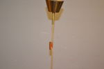Taklampa. Teak & glas, 1950/60-talet.