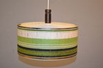 Taklampa. Textil & plast. 1960-talet.