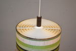 Taklampa. Textil & plast. 1960-talet.