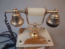 Onix Telephone. Gold Plated 18K. Made in Italy.