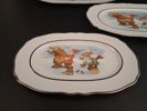 3 Uppläggningsfat. Gammeldags Jul. "P 2000", Tyskland.