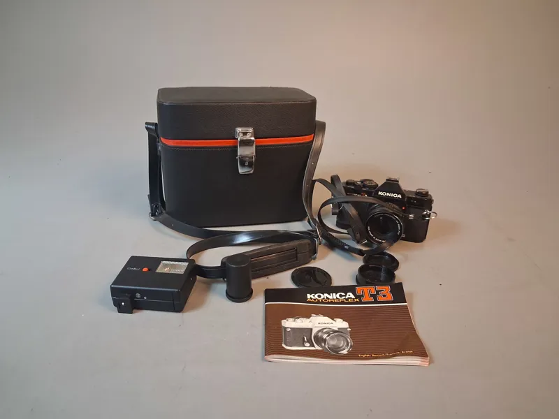 Kamera, Konica T3 Autoreflex.