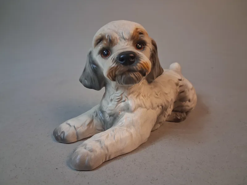 Figurin, hund "Pudel", Goebel, Tyskland.