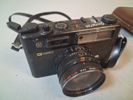 Diverse kamera. Zeiss Ikon, Yashica, Protax 855 & Engångs Pringles.
